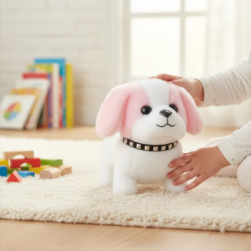 Robot Dog Toy Plush Barking Dog Toy Interactive Companion - Image 8